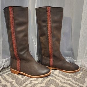 Joie Dark Brown Leather Boots